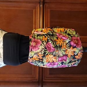 Tropical wrap skirt